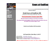 Tablet Screenshot of cows.roseocon.net